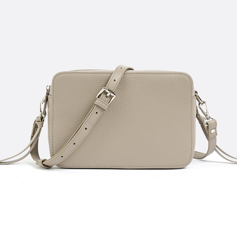 Women's genuine cowhide leather handbag Murca design with pouch