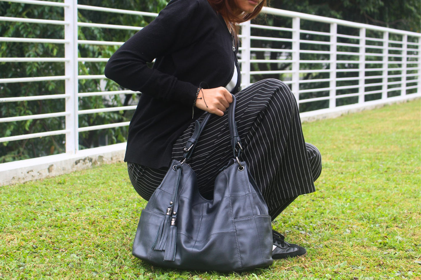 Women's genuine cowhide leather handbag Bora V4 design