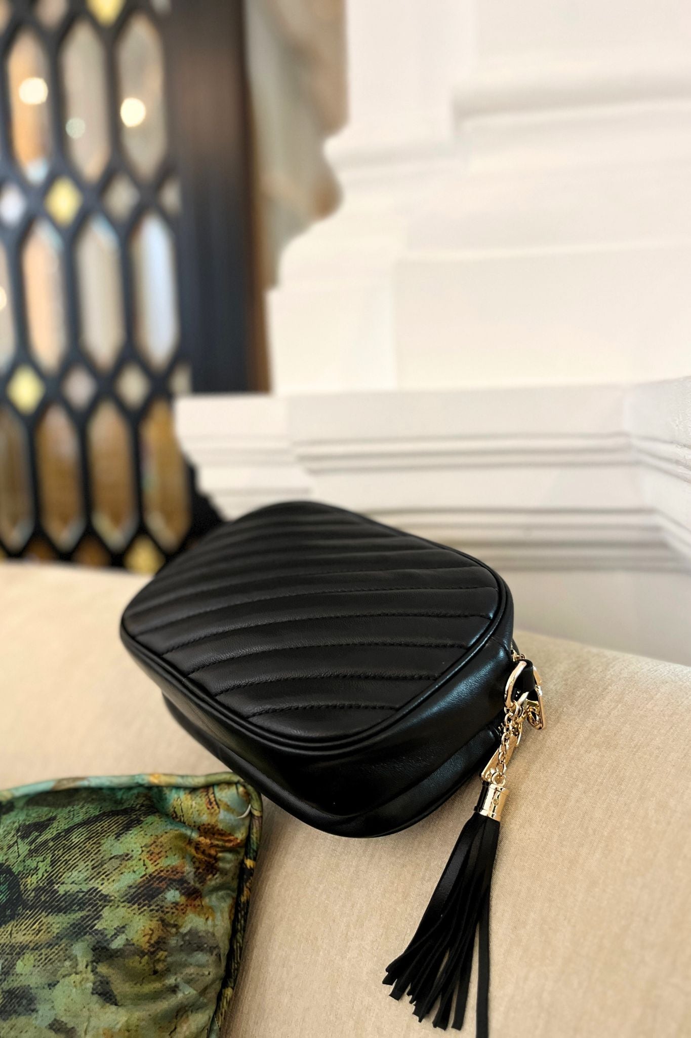 Women's genuine Lambskin handbag Falten Murca design