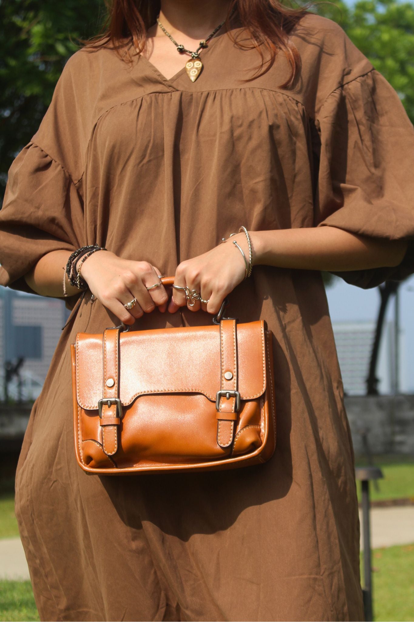 Women's genuine cowhide leather handbag Torba messenger design