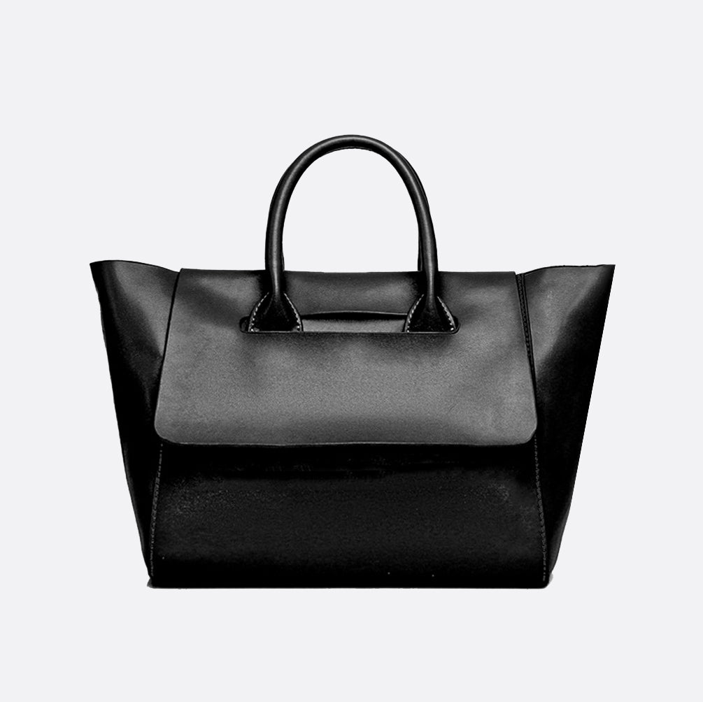 Women's genuine cowhide leather handbag nodel design