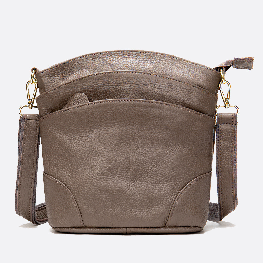Women's genuine cowhide leather handbag Hayden design