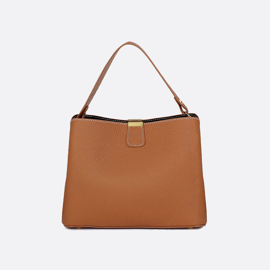 Women's cowhide leather handbag Mori V2 design with 3 straps