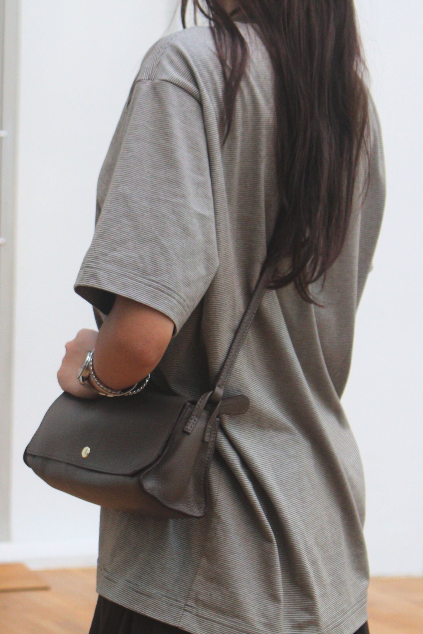 Women's genuine cowhide leather handbag Sternite design