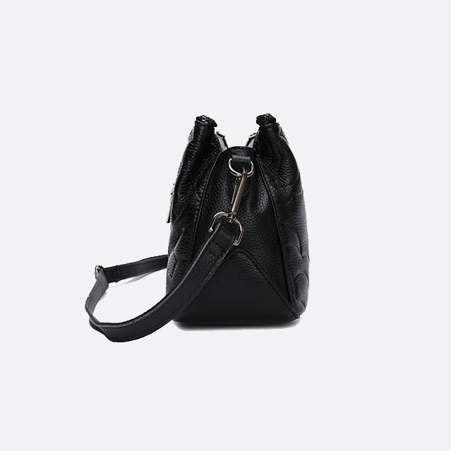 Women's genuine cowhide leather handbag Sternite Floral design