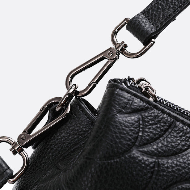 Women's genuine cowhide leather handbag Sternite Floral design