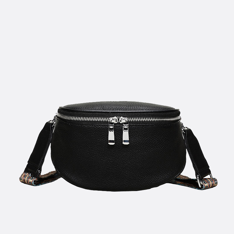 Women's genuine cowhide leather handbag Tilo V3 design camera bag with tribal strap