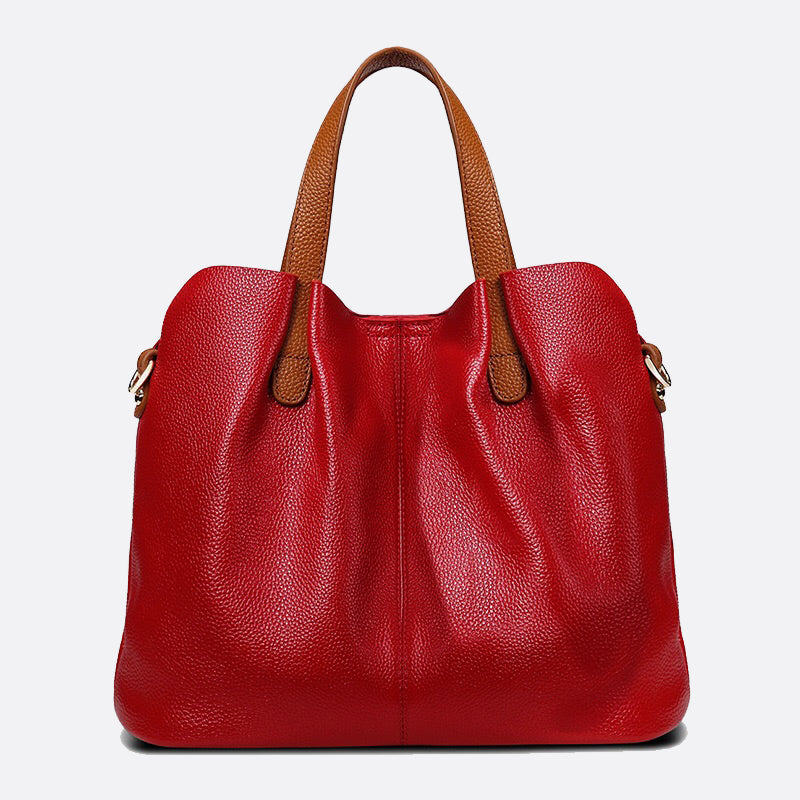 Women's genuine cowhide leather handbag Borsa V2 design