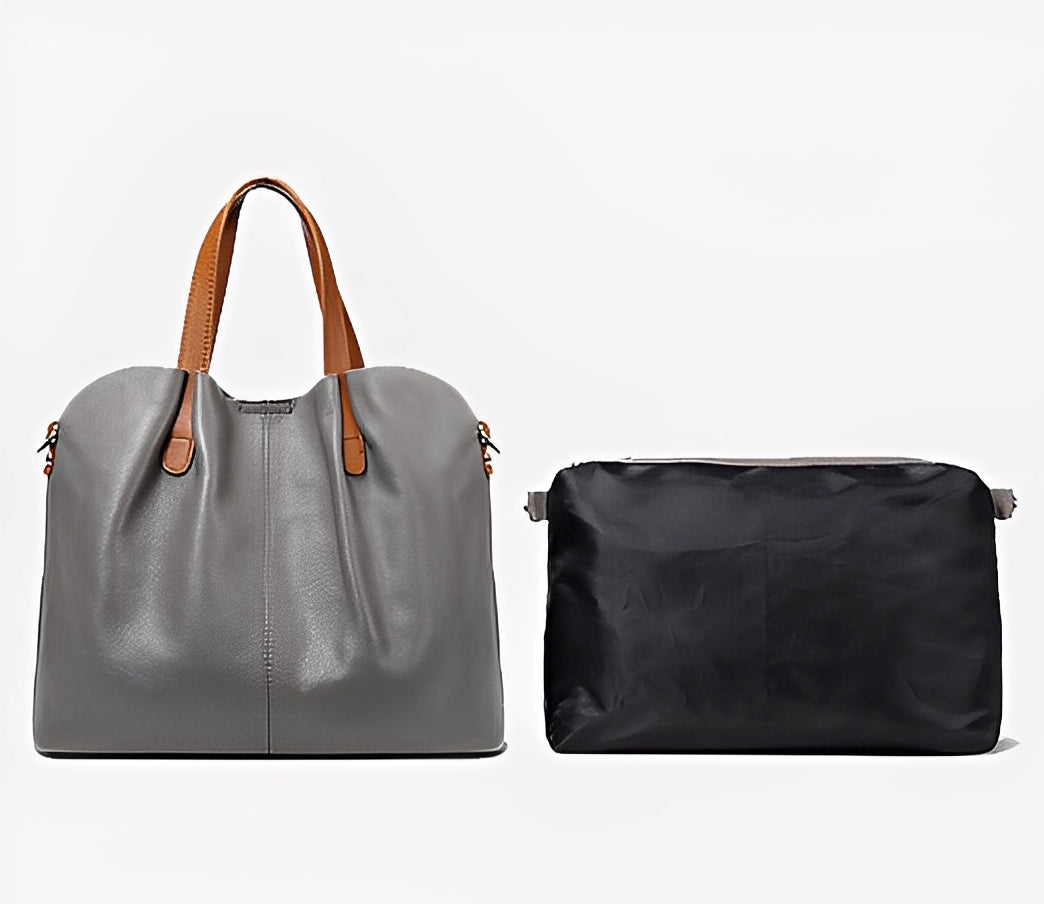Women's genuine cowhide leather handbag Borsa V2 design