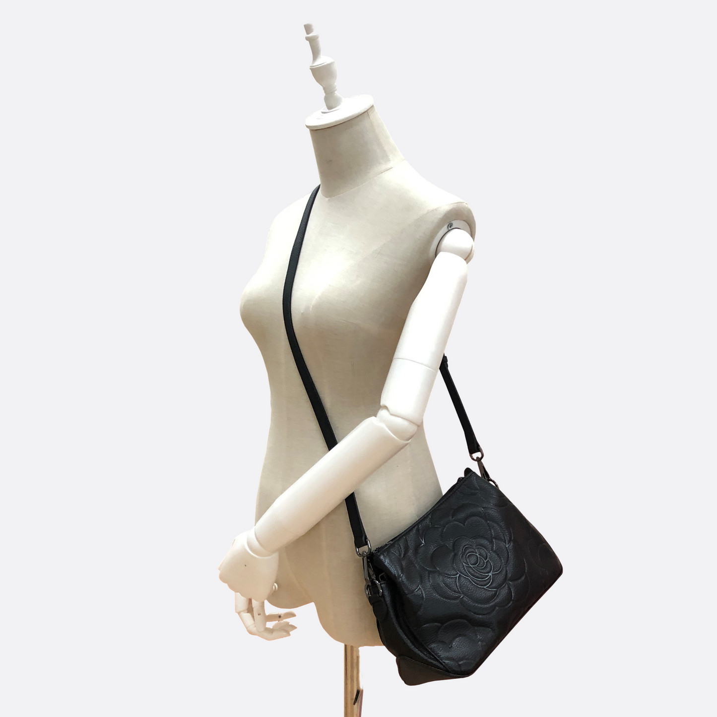 Women's genuine cowhide leather handbag Sternite Floral design