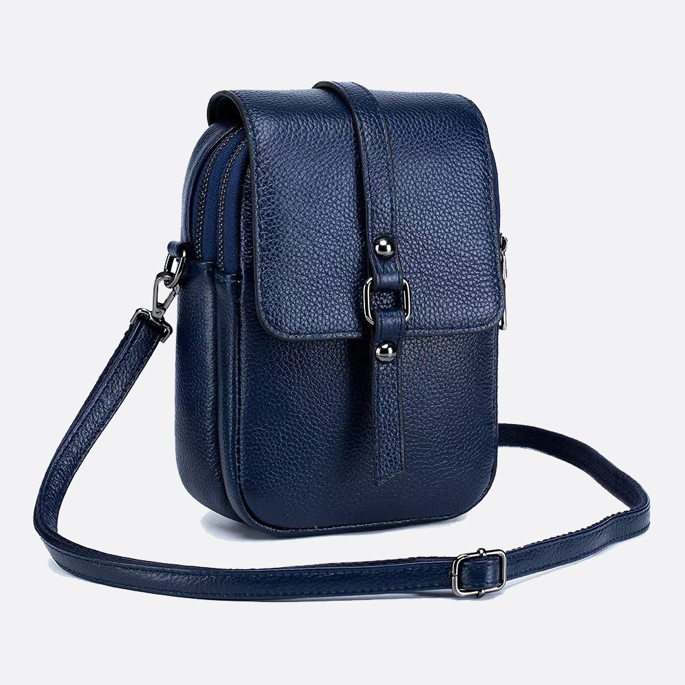 Women's genuine cowhide leather handphone bag Mirren design