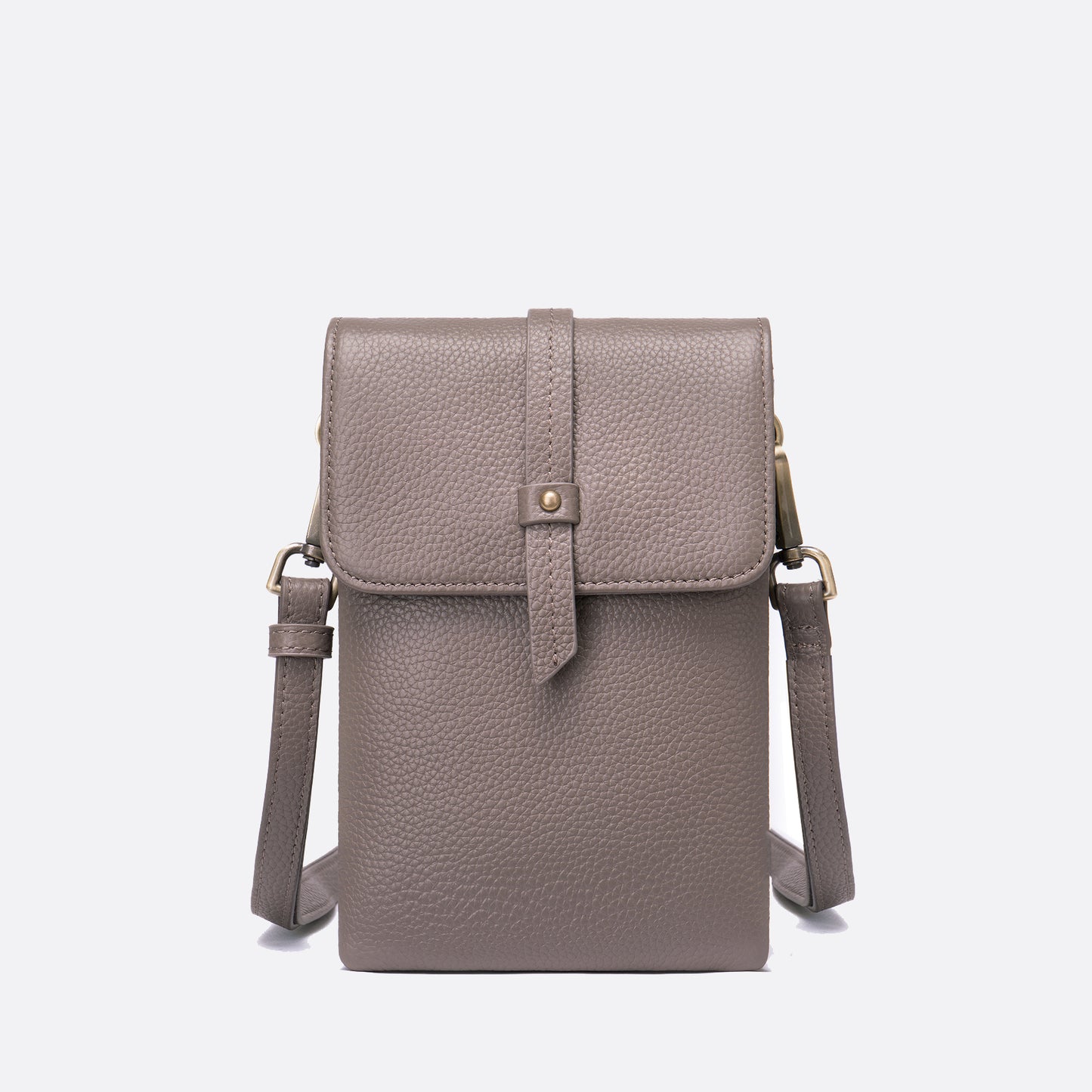Women's genuine cowhide leather handphone bag Mirren Flap design