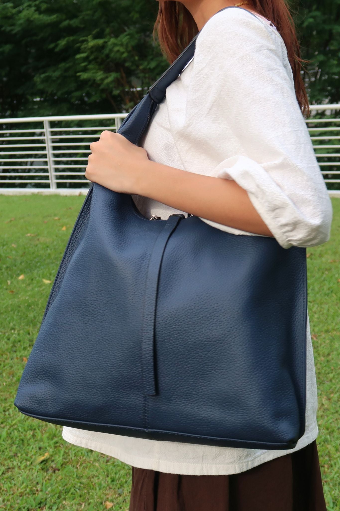Women's genuine cowhide leather Hobo handbag Dilla design