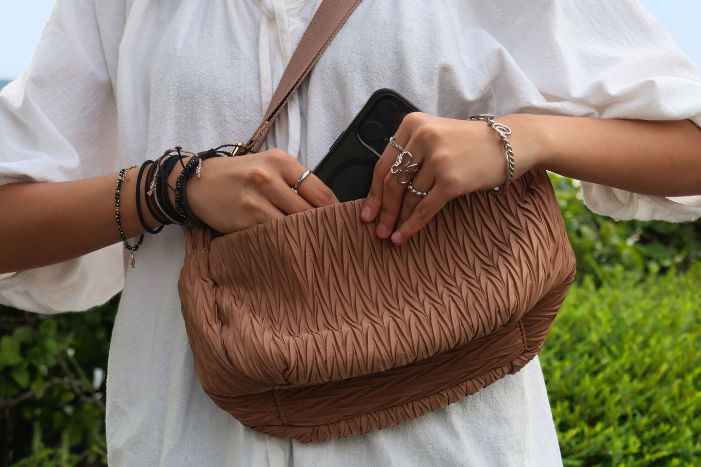 Women's nylon handbag Murca design