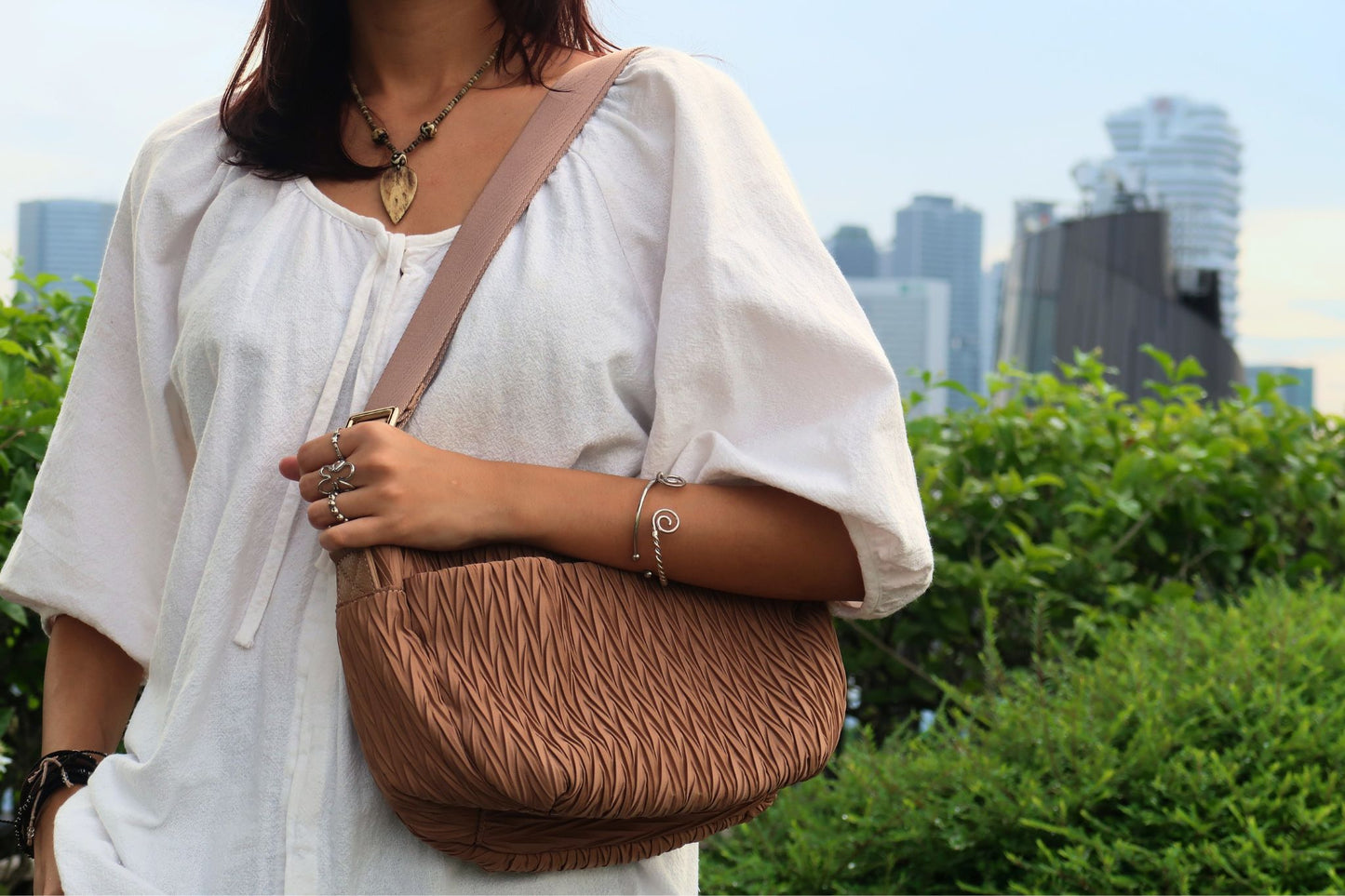 Women's nylon handbag Murca design