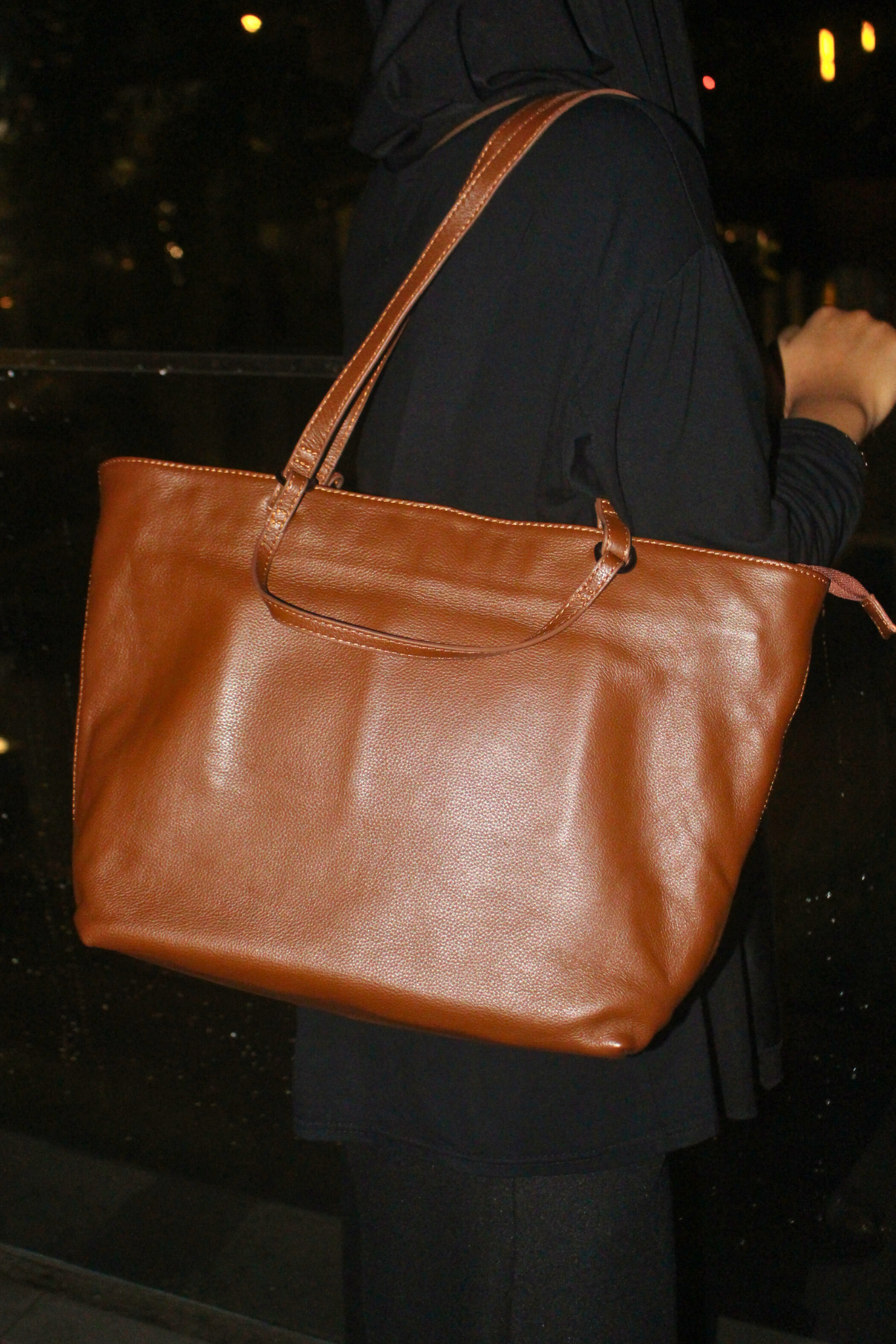 Women's genuine cowhide leather handbag two-way Depaule design