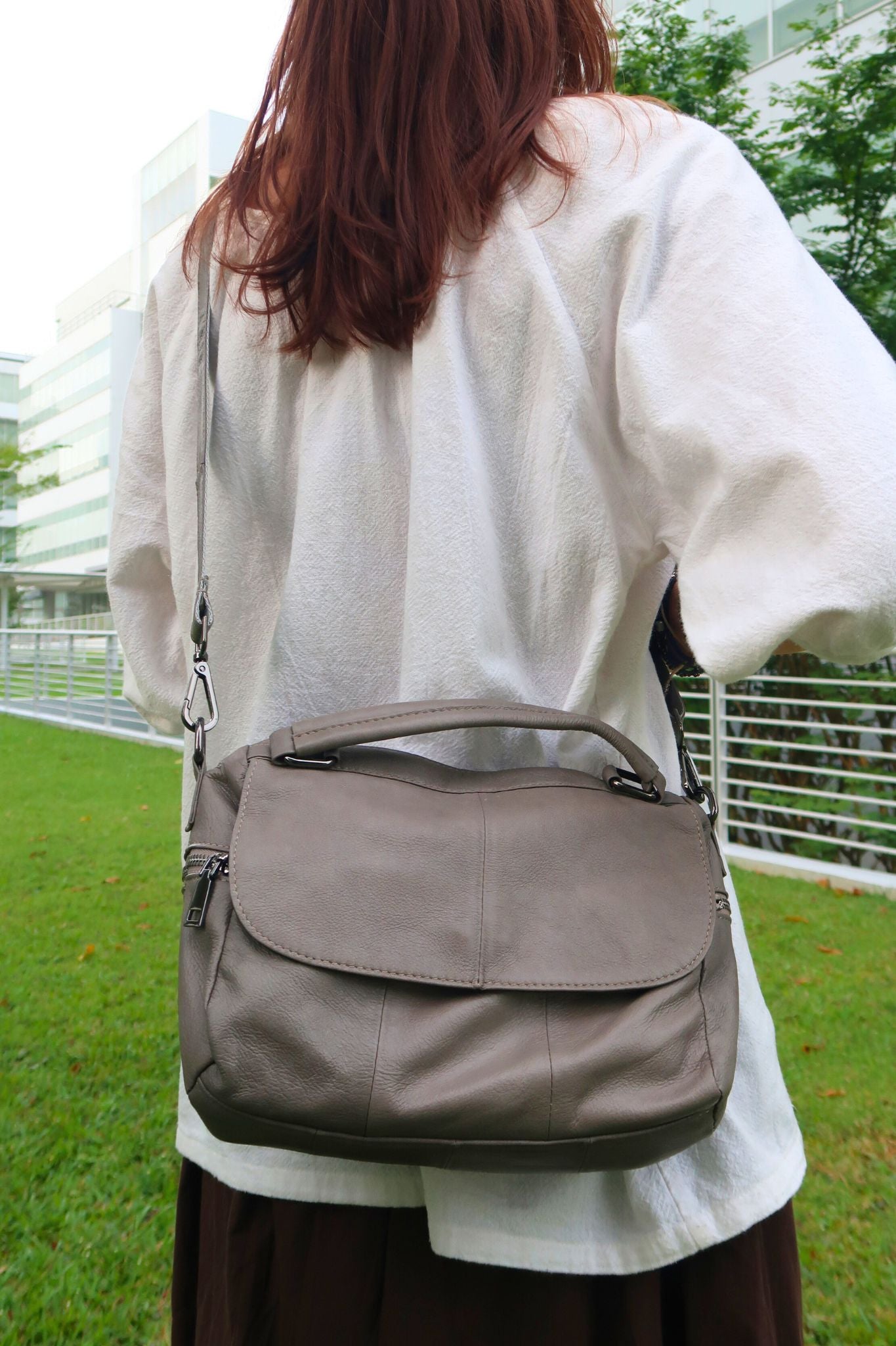 Women's genuine cowhide leather handbag rita design
