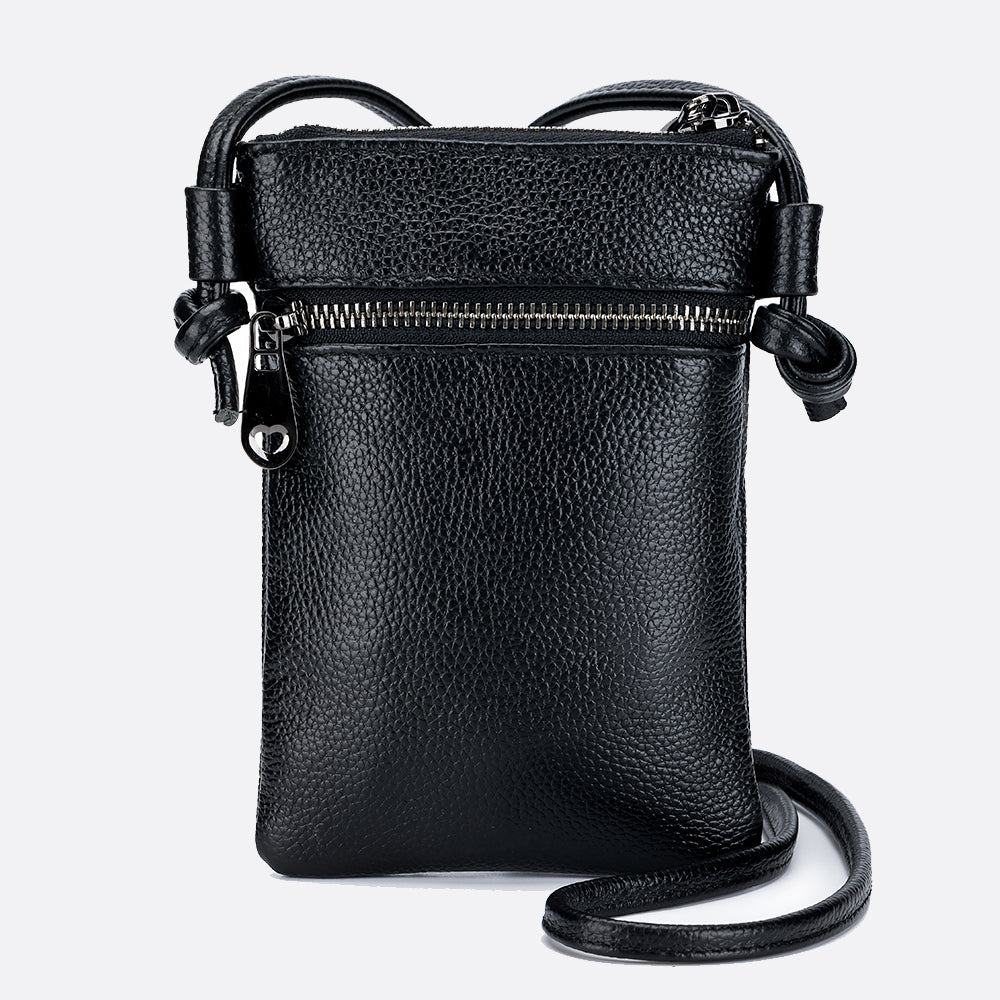 Women's genuine cowhide leather handphone bag Mirren Pouch design
