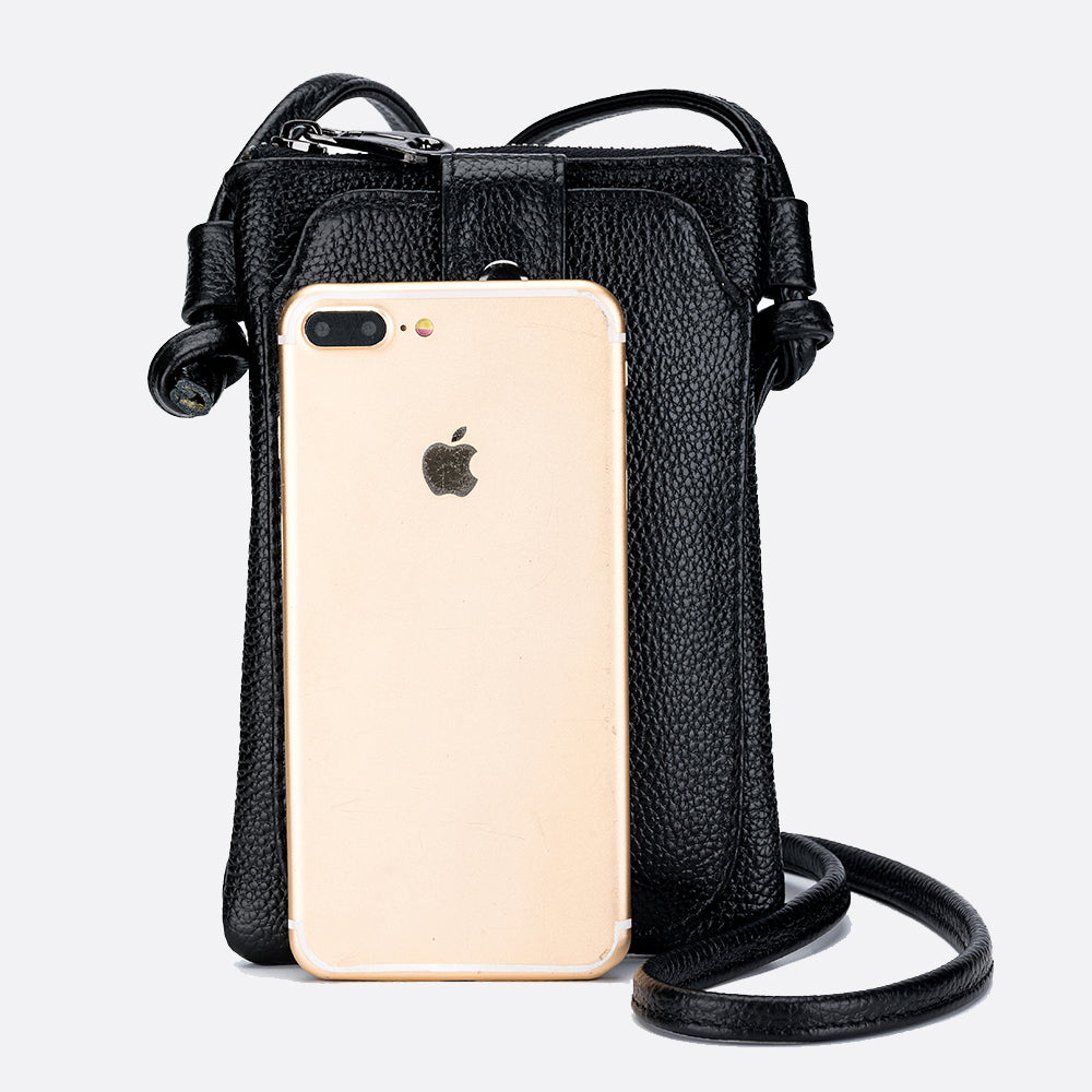 Women's genuine cowhide leather handphone bag Mirren Pouch design