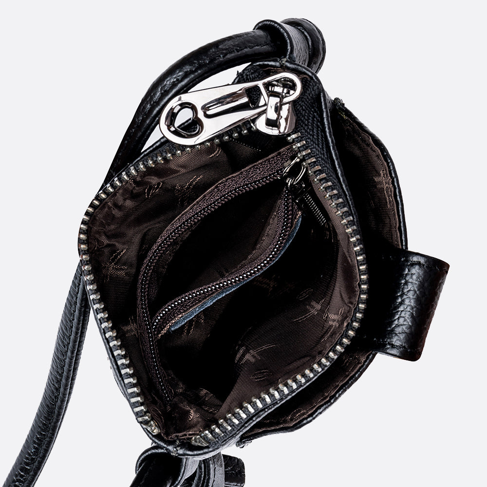 Women's genuine cowhide leather handphone bag Mirren Pouch design