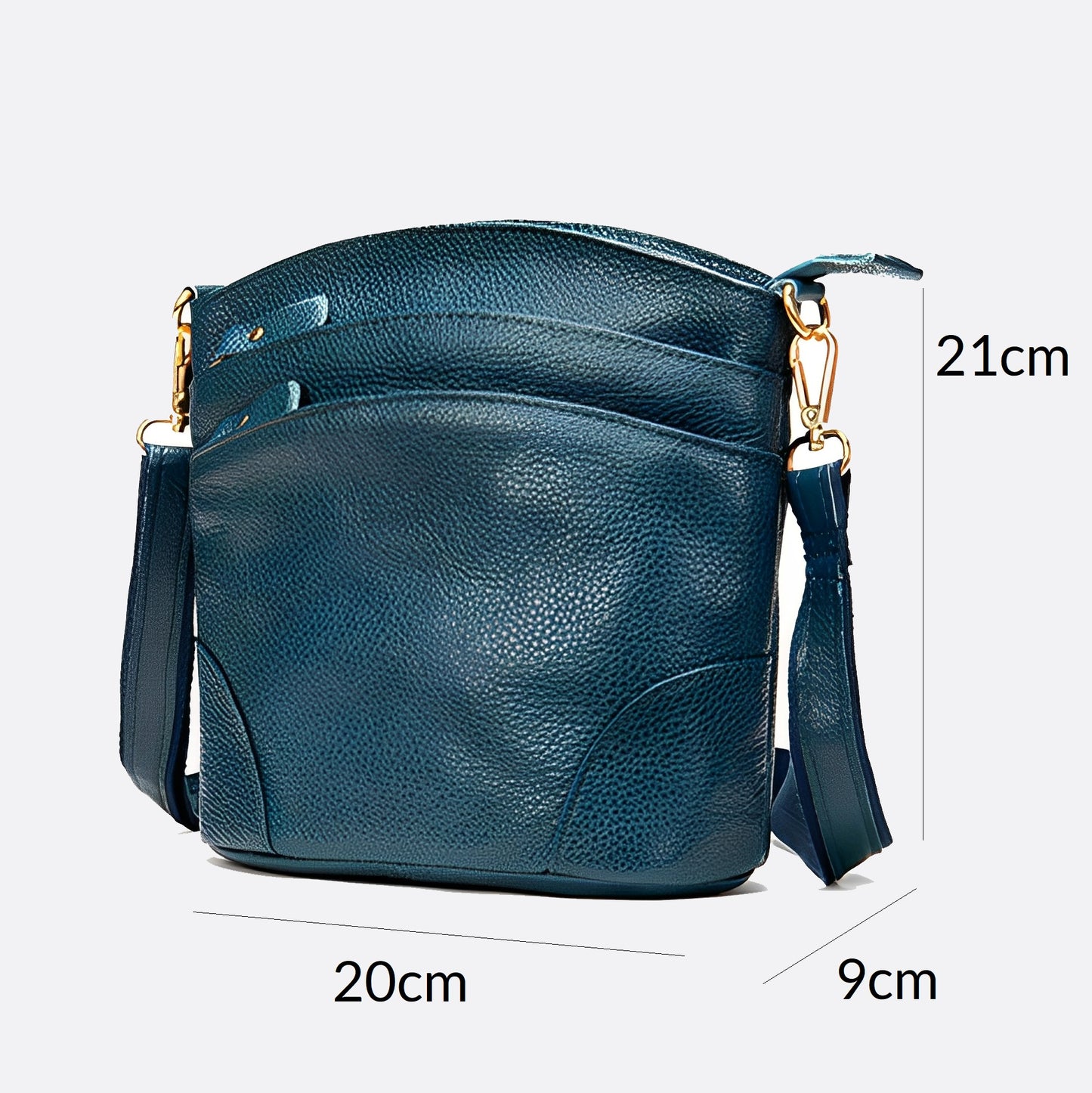 Women's genuine cowhide leather handbag Hayden design
