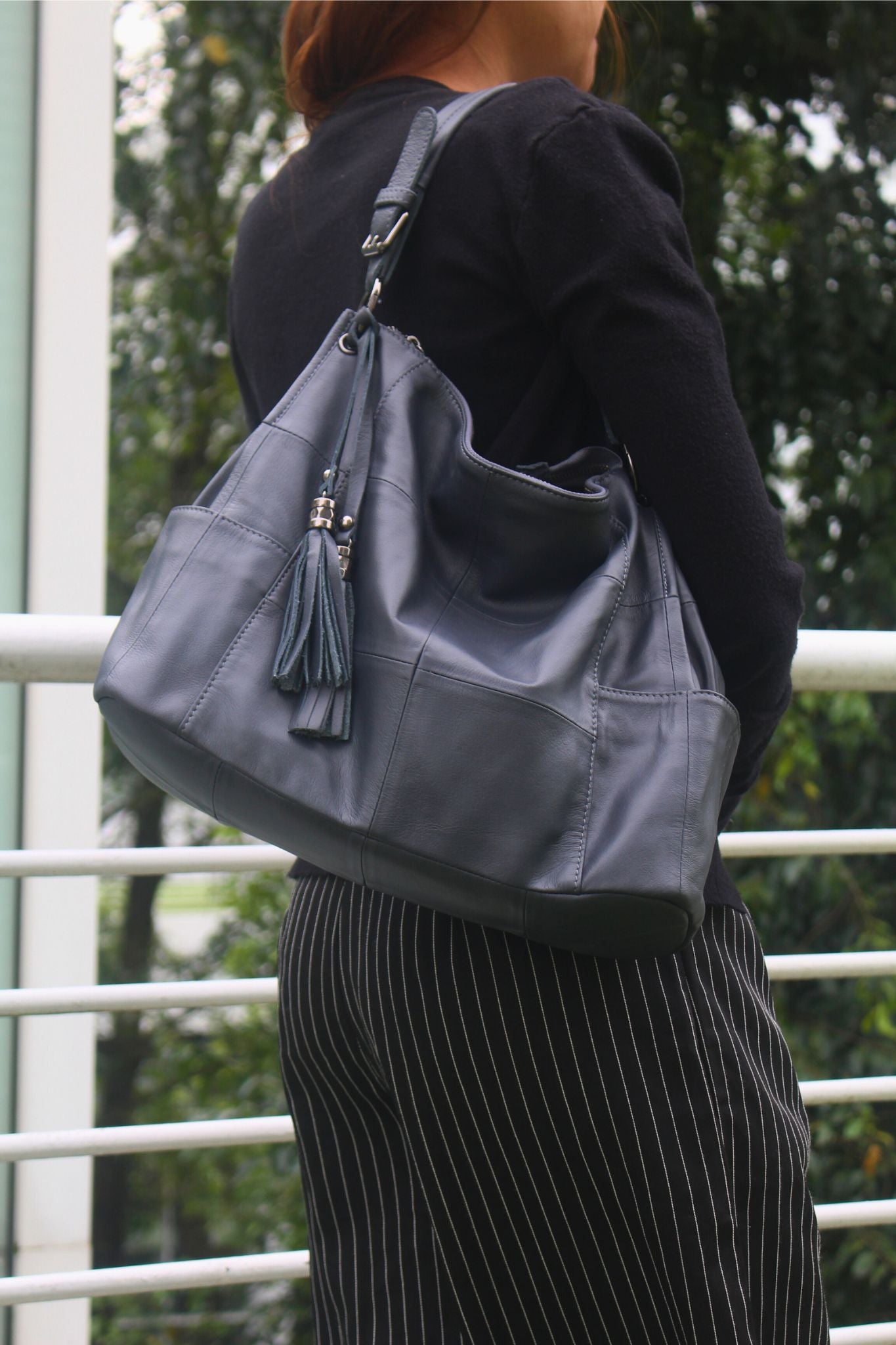 Women's genuine cowhide leather handbag Bora V4 design