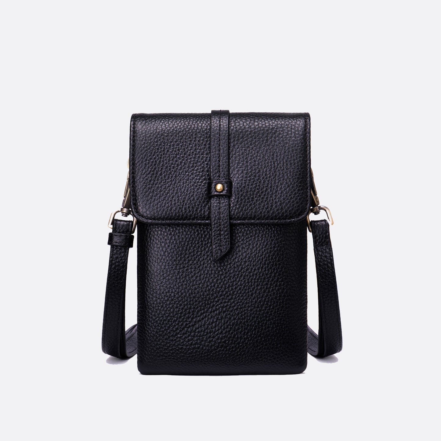 Women's genuine cowhide leather handphone bag Mirren Flap design
