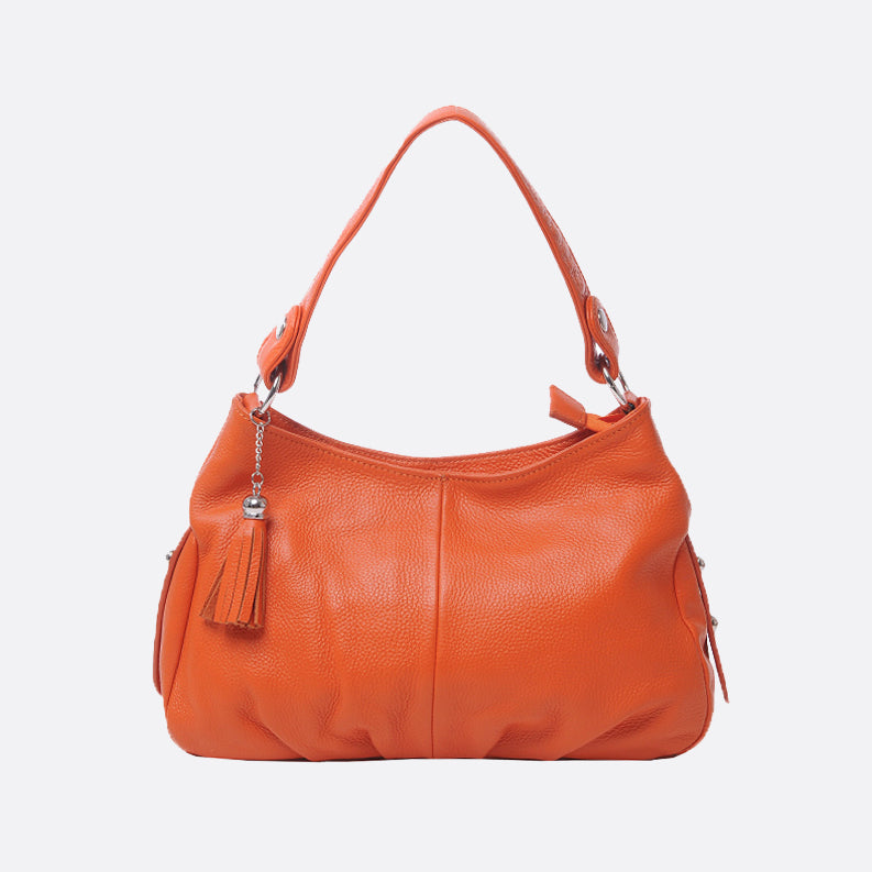 Women's genuine cowhide leather handbag Bora design