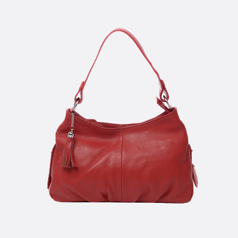 Women's genuine cowhide leather handbag Bora design