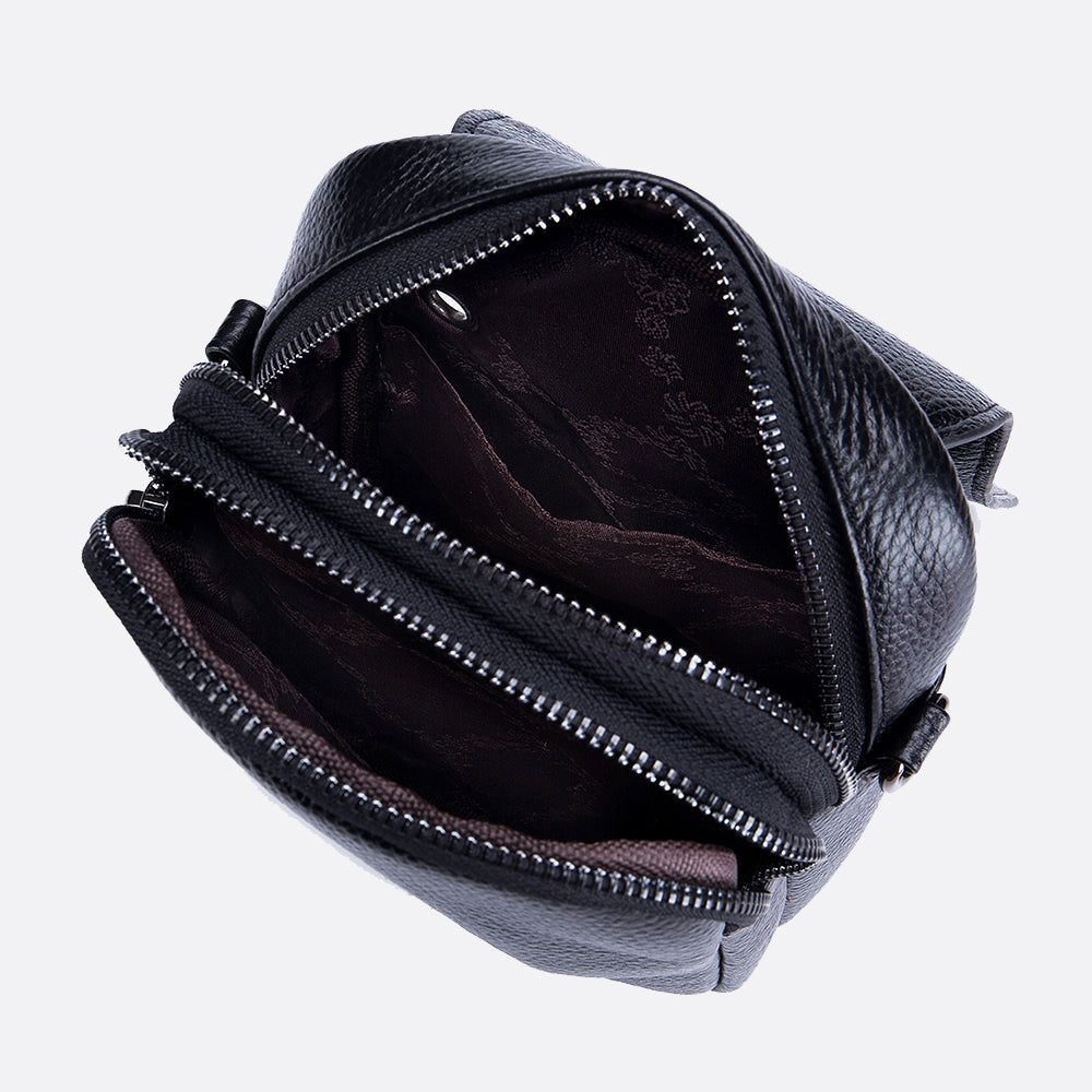 Women's genuine cowhide leather handphone bag Mirren design
