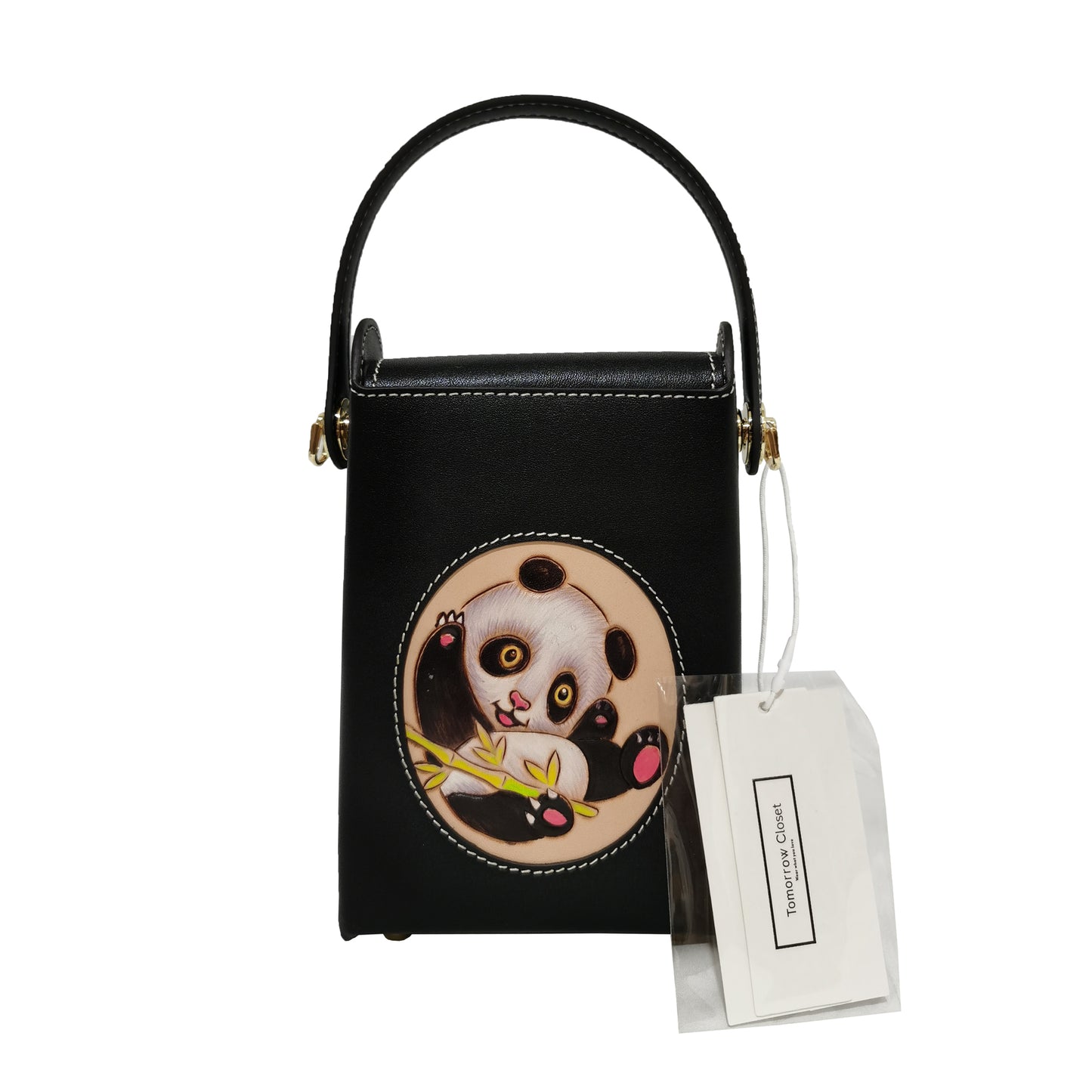 Women's genuine cowhide leather engraved handbag Schon design