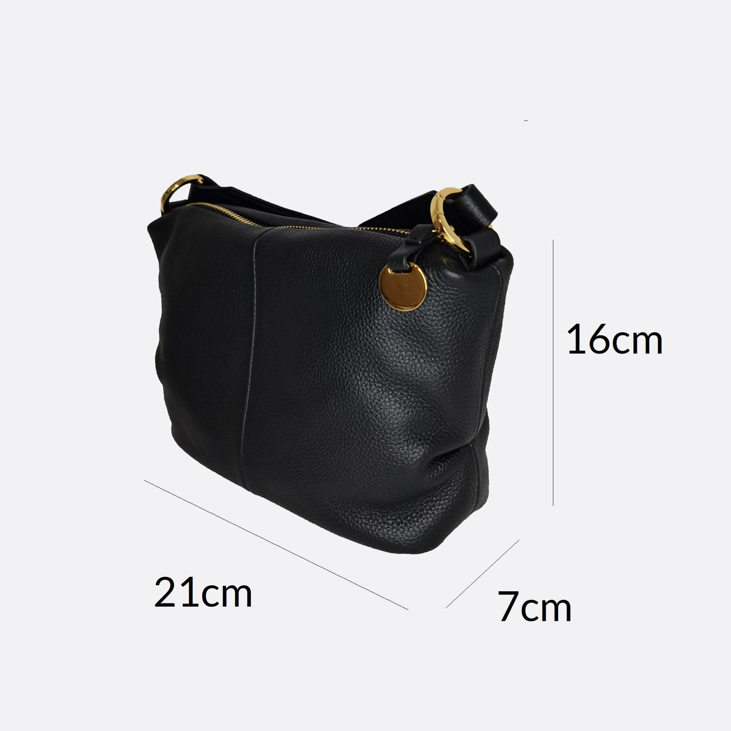 Women's genuine cowhide leather handbag Carly design