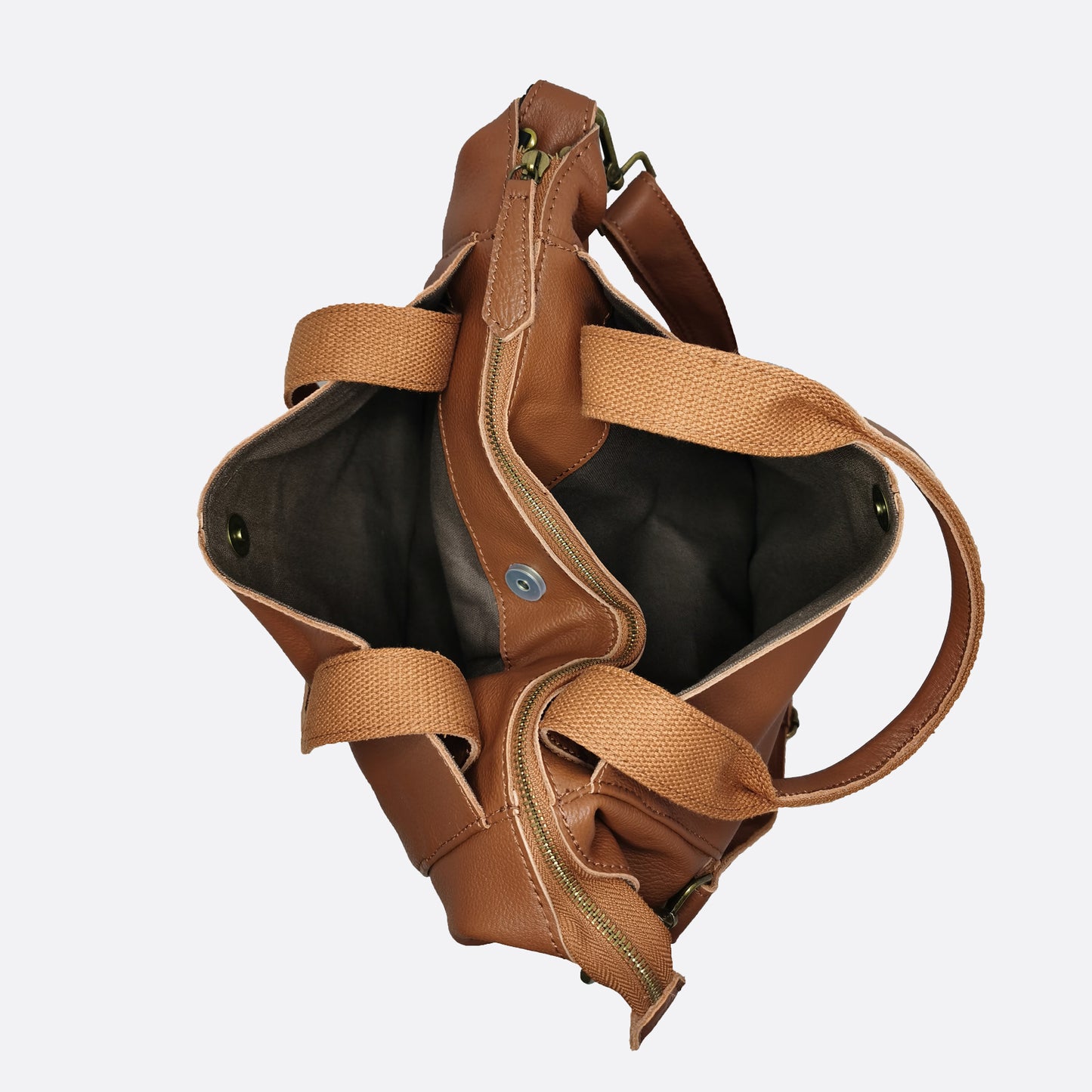 Unisex Men's and Women's genuine cowhide leather handbag Cara V2 design