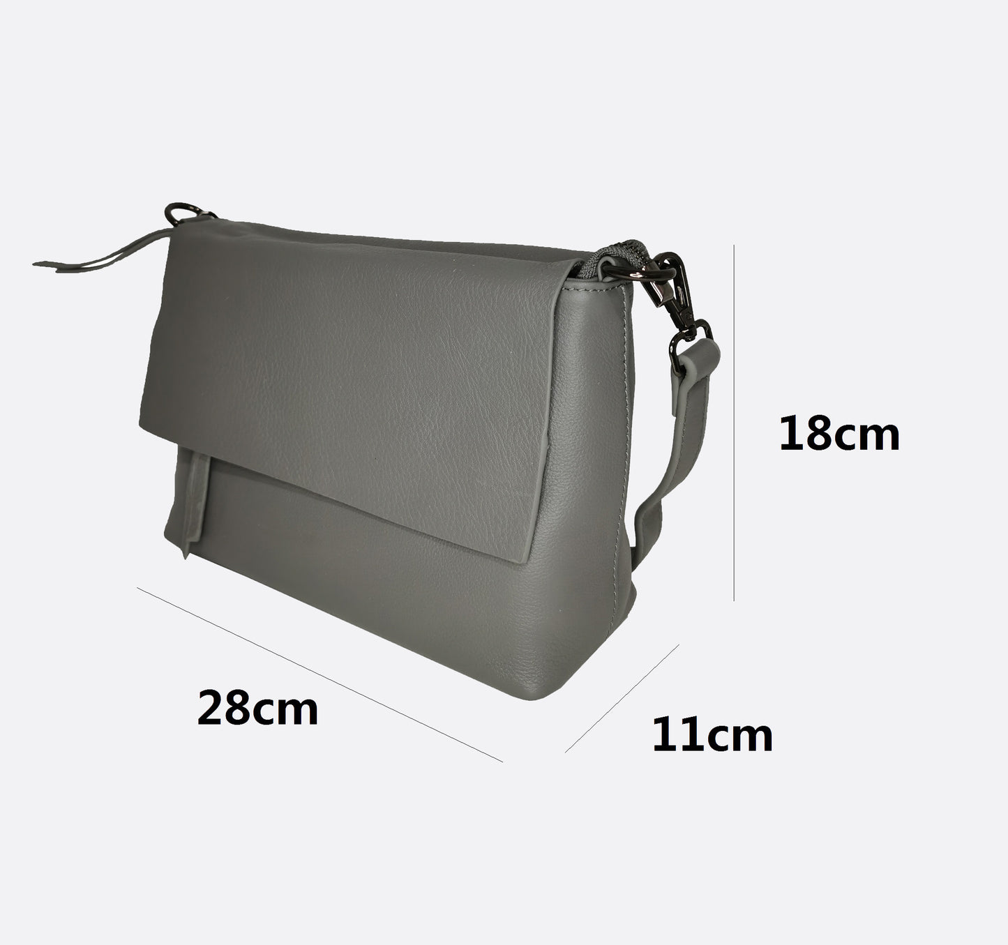 Women's genuine cowhide leather messenger satchel bag handbag Boite design