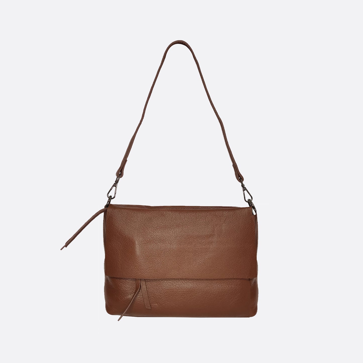 Women's genuine cowhide leather messenger satchel bag handbag Boite design