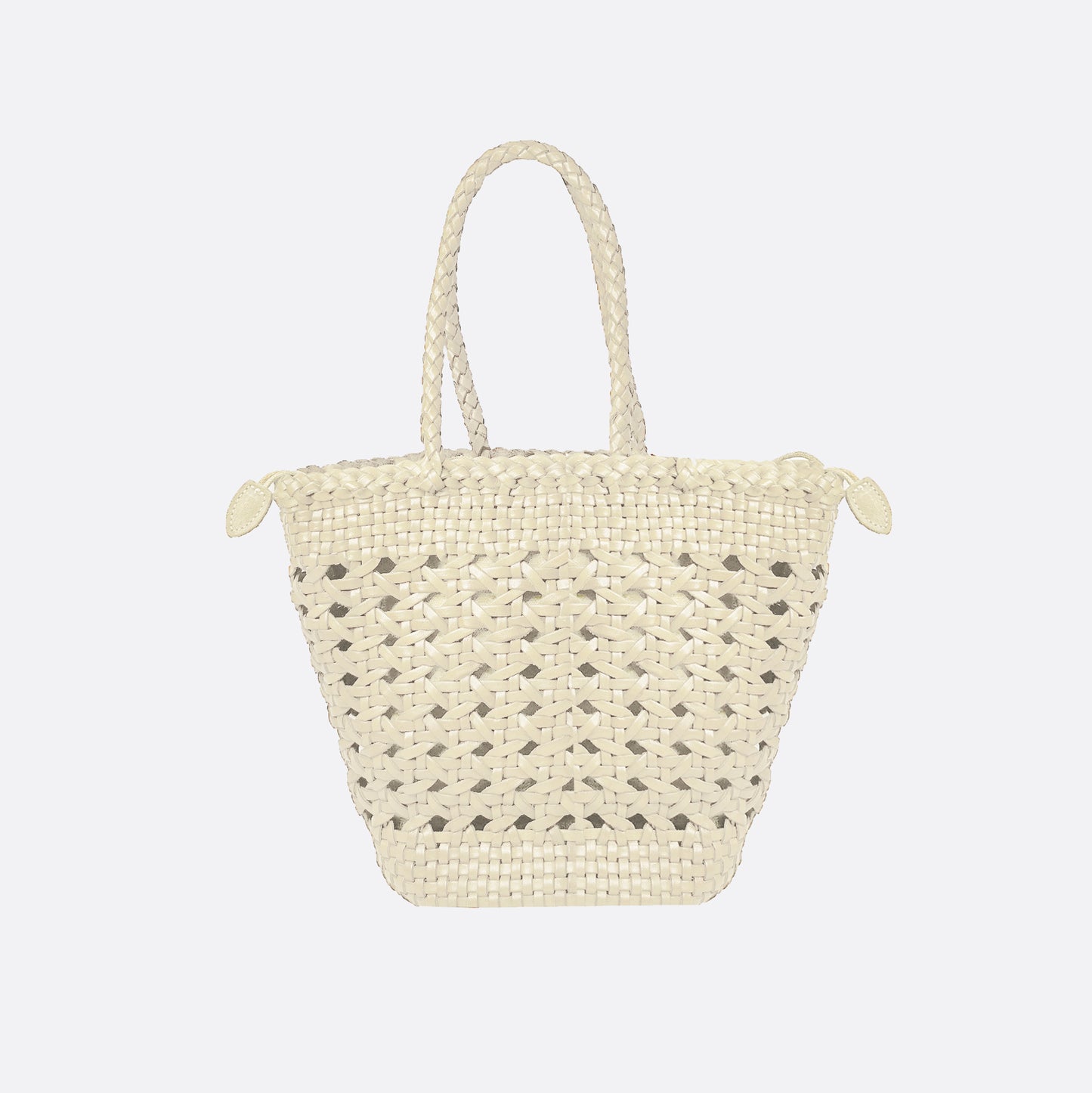 Women's genuine cowhide leather handbag Handwoven Basket V2 design