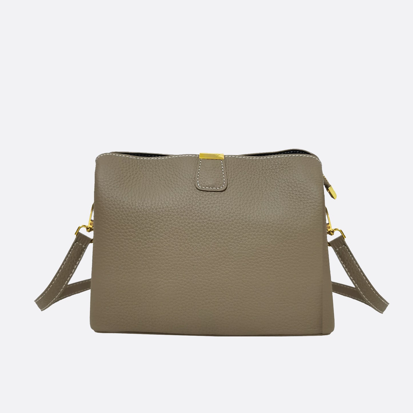 Women's cowhide leather handbag Mori V2 design with 3 straps