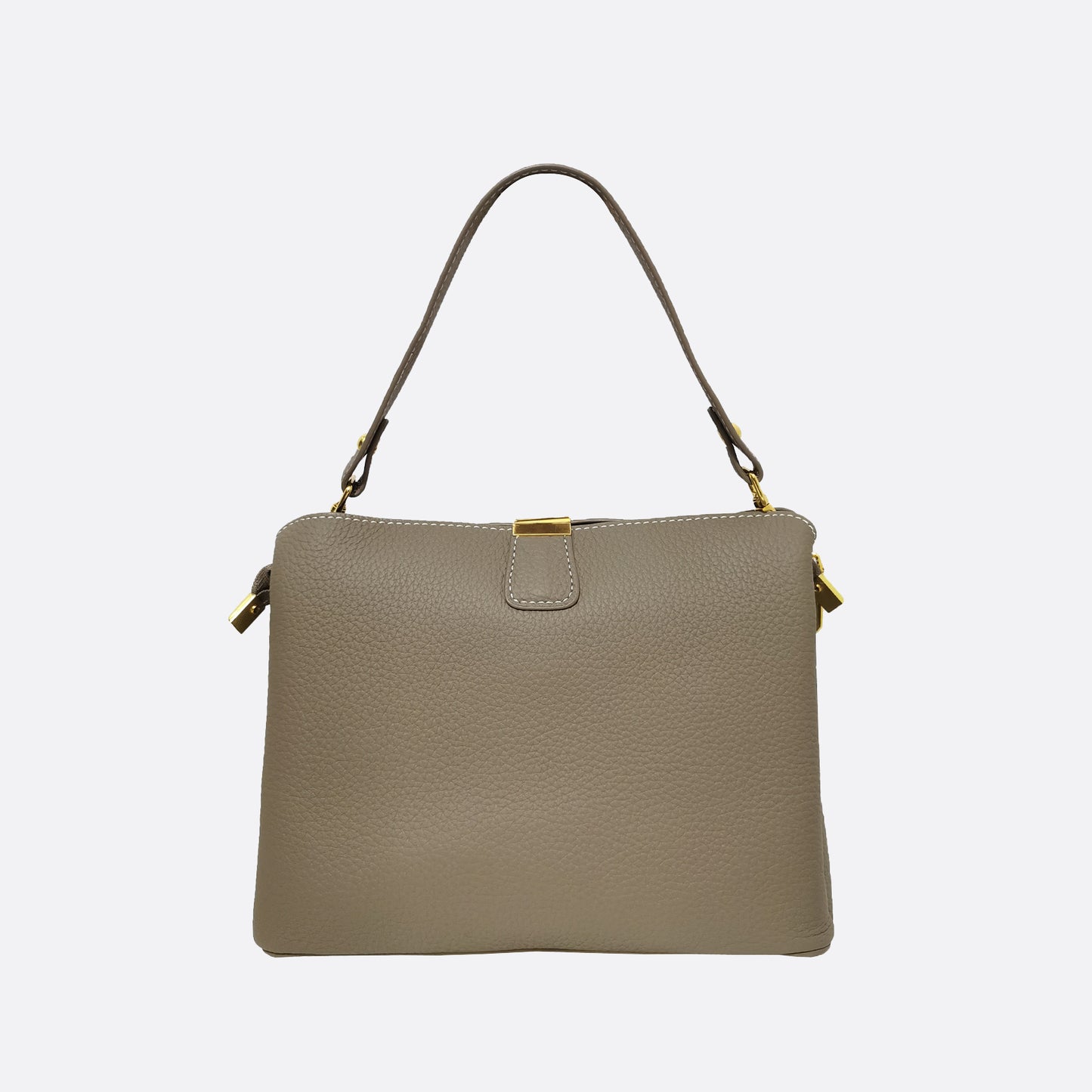 Women's cowhide leather handbag Mori V2 design with 3 straps