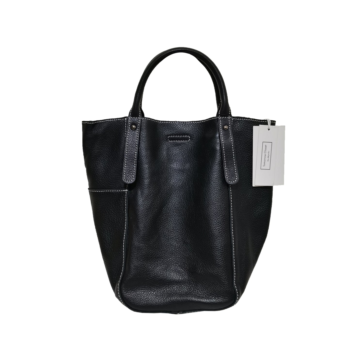 Women's genuine cowhide leather handbag Basket Lock design-dual carry version