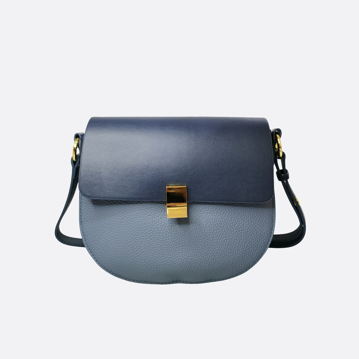 Women's genuine cowhide leather saddle handbag Edgar V3 design