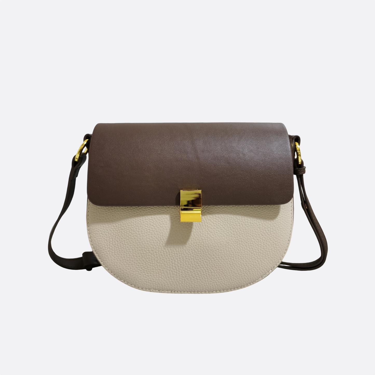 Women's genuine cowhide leather saddle handbag Edgar V3 design