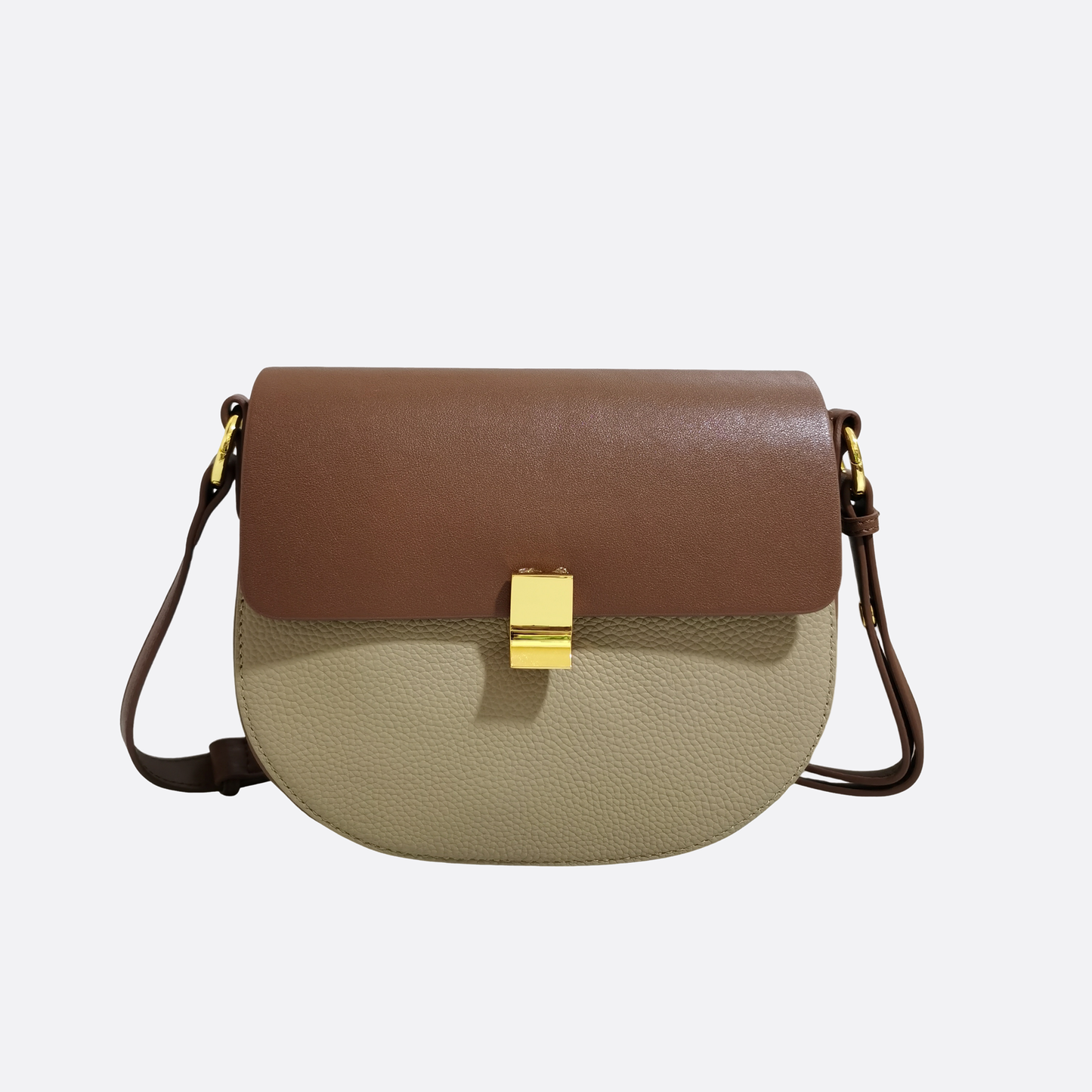 Women's genuine cowhide leather saddle handbag Edgar V3 design