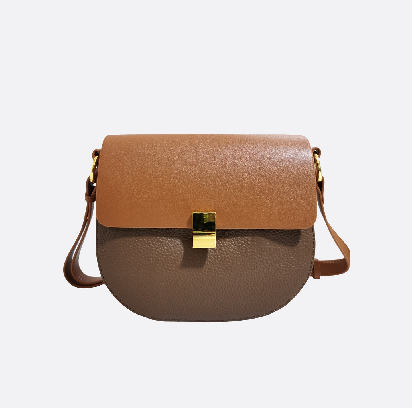 Women's genuine cowhide leather saddle handbag Edgar V3 design