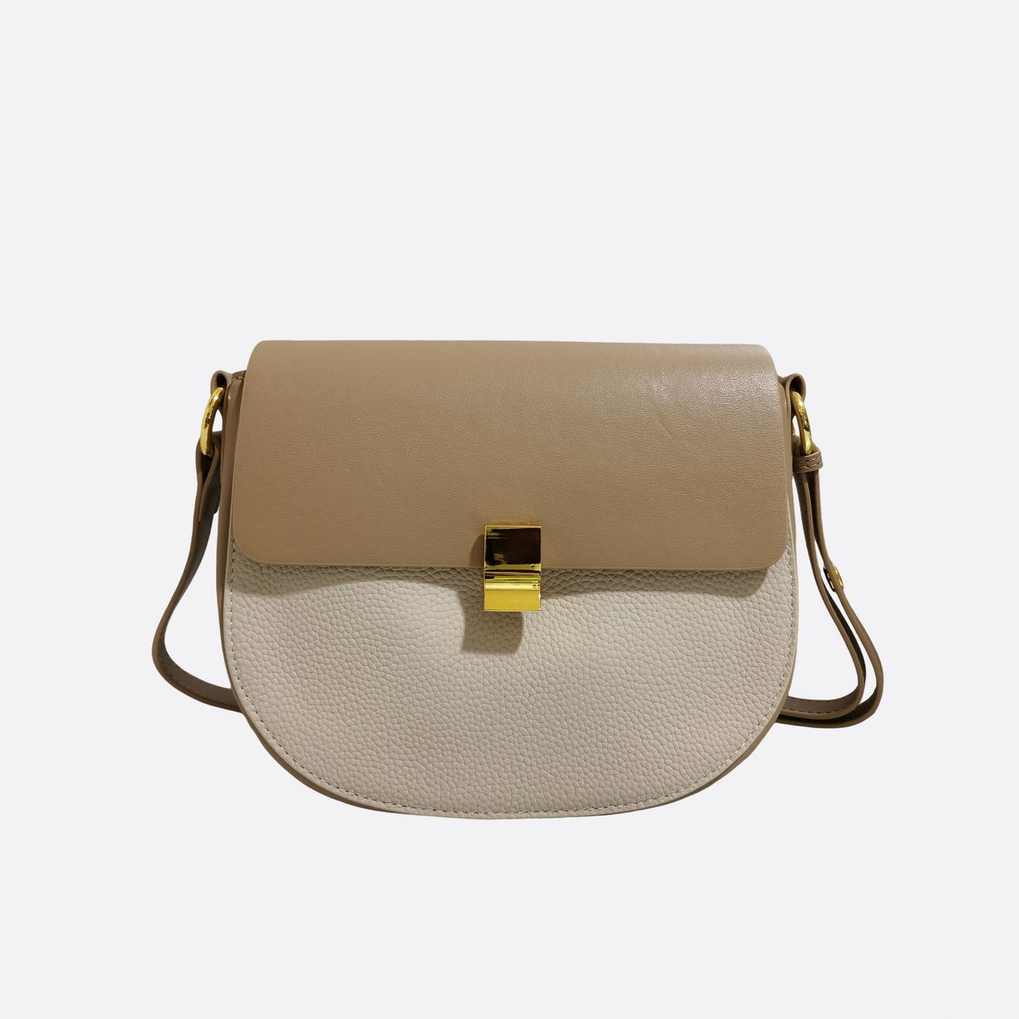 Women's genuine cowhide leather saddle handbag Edgar V3 design