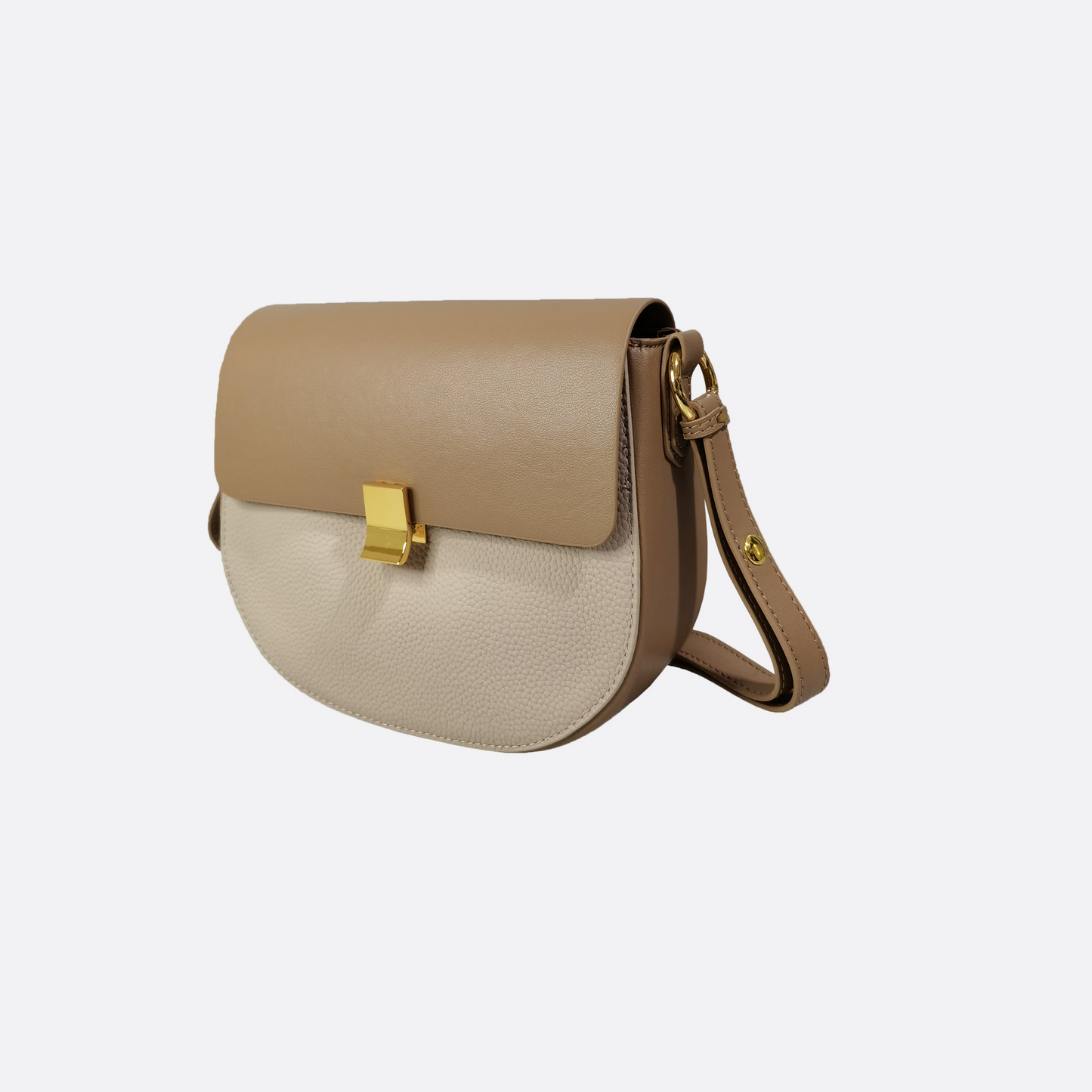 Women's genuine cowhide leather saddle handbag Edgar V3 design