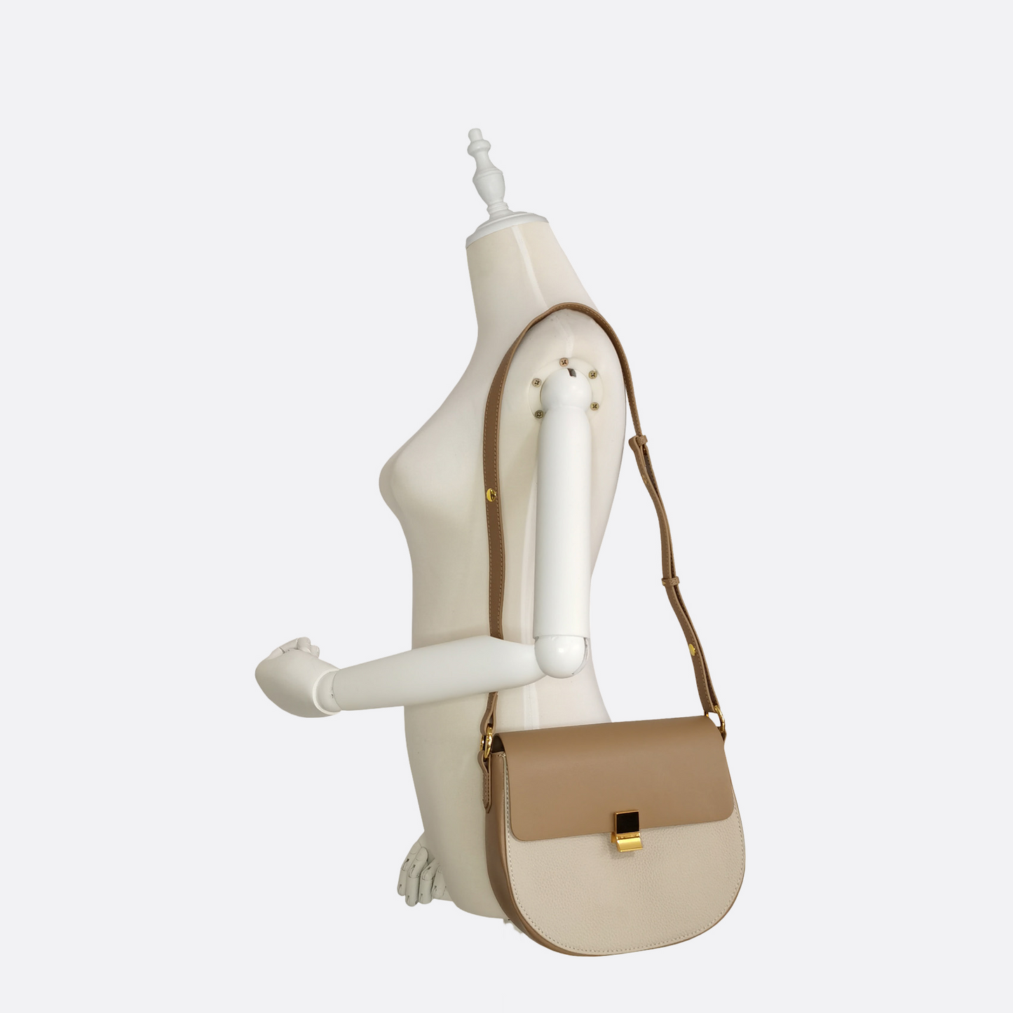 Women's genuine cowhide leather saddle handbag Edgar V3 design