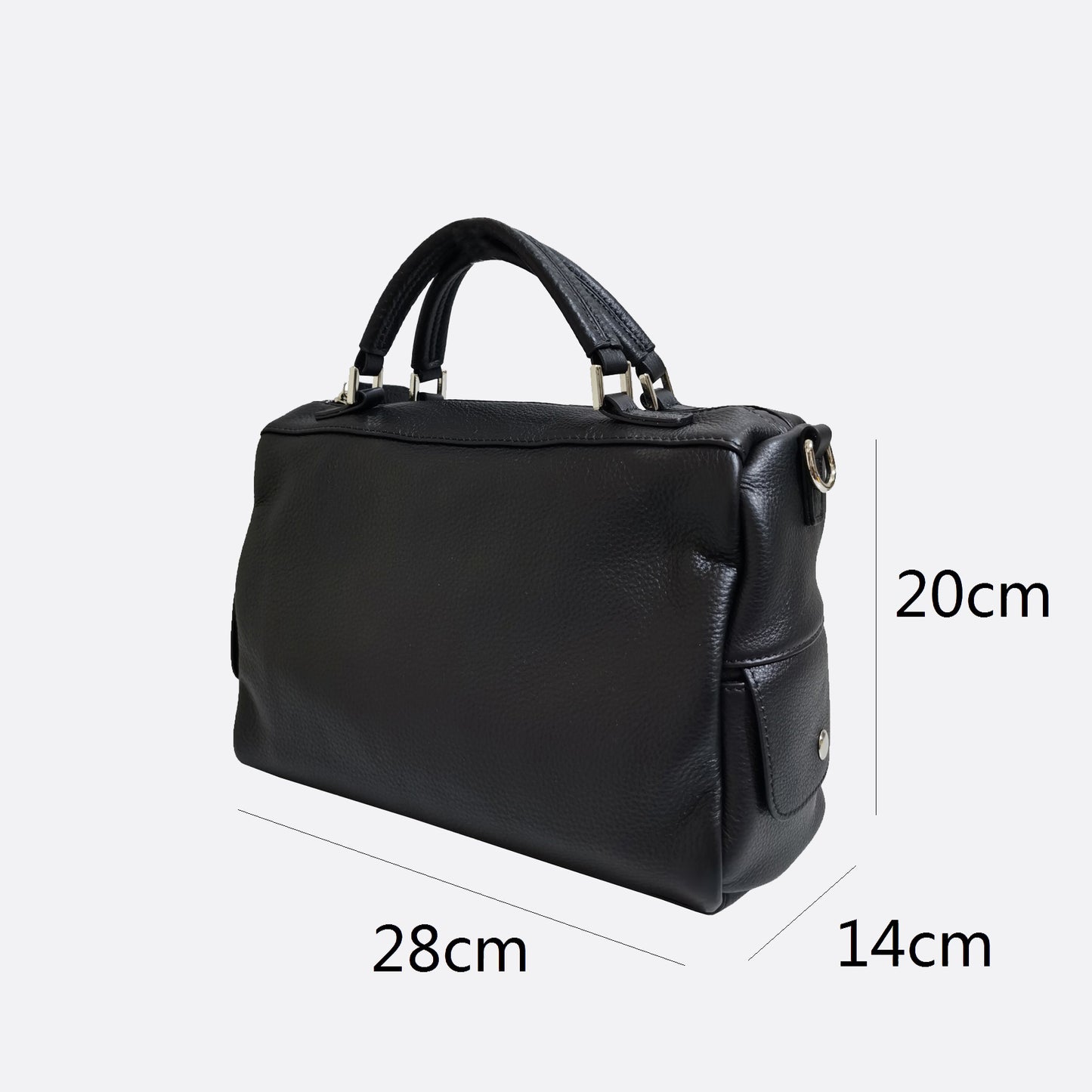 Women's genuine cowhide leather handbag Kabelky v3 design with 2 straps