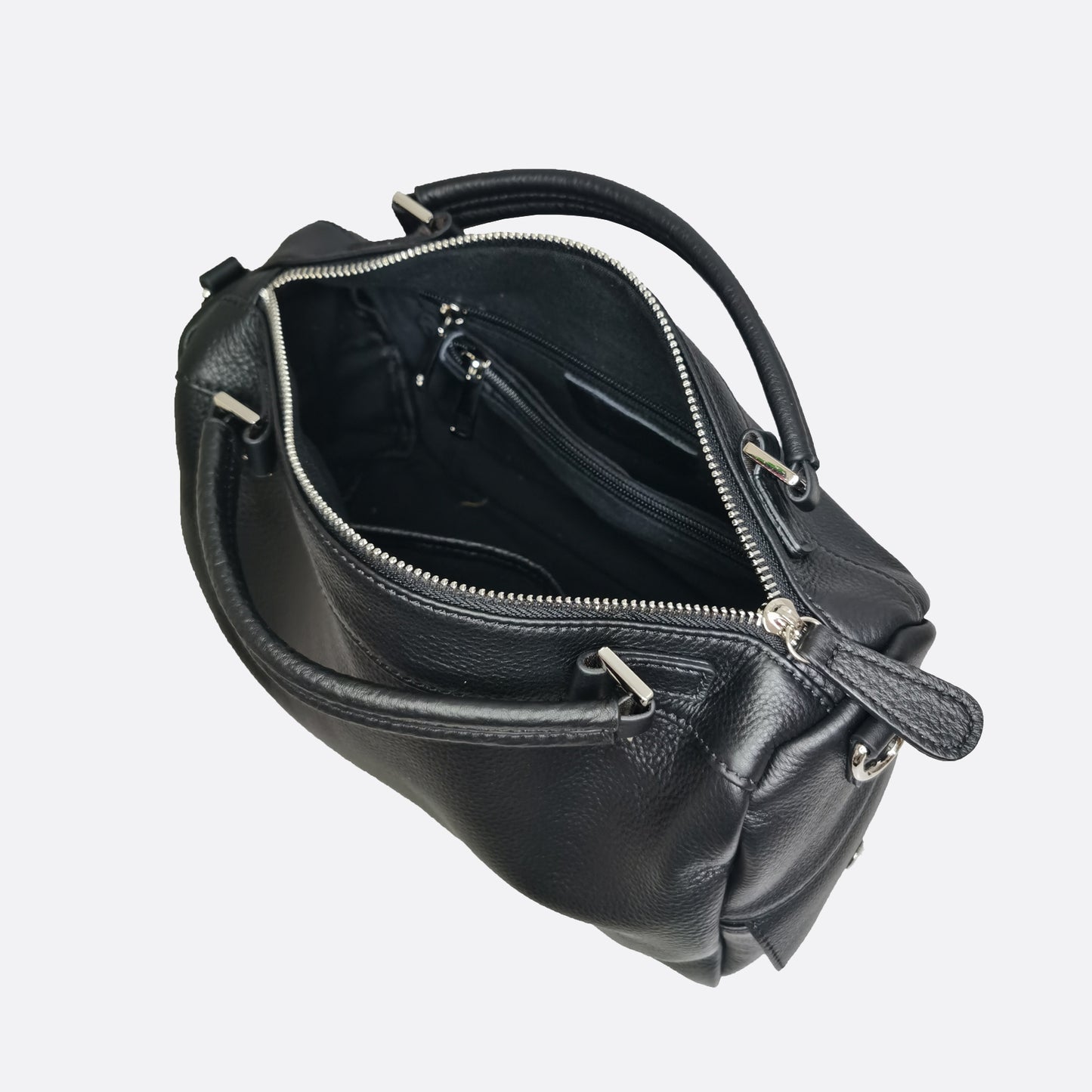 Women's genuine cowhide leather handbag Kabelky v3 design with 2 straps