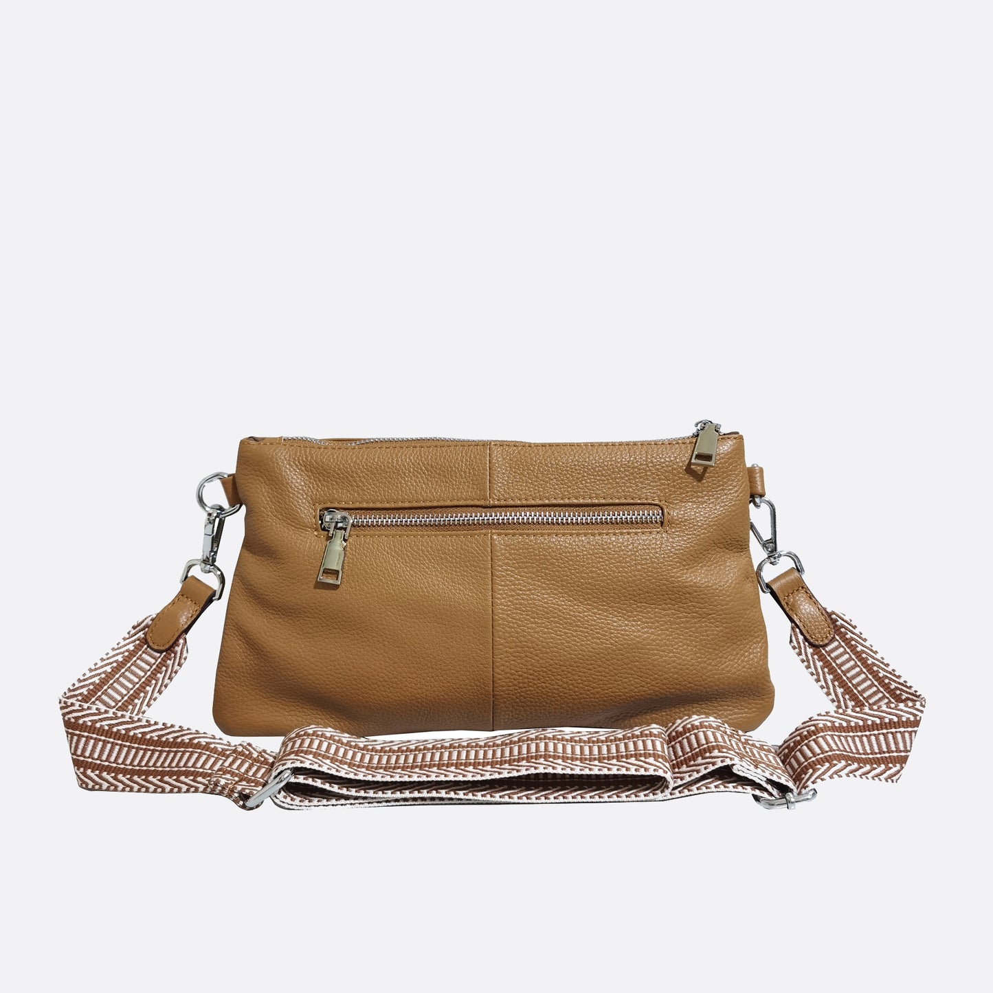 Women's genuine cowhide leather clutch handbag Almo V2 design