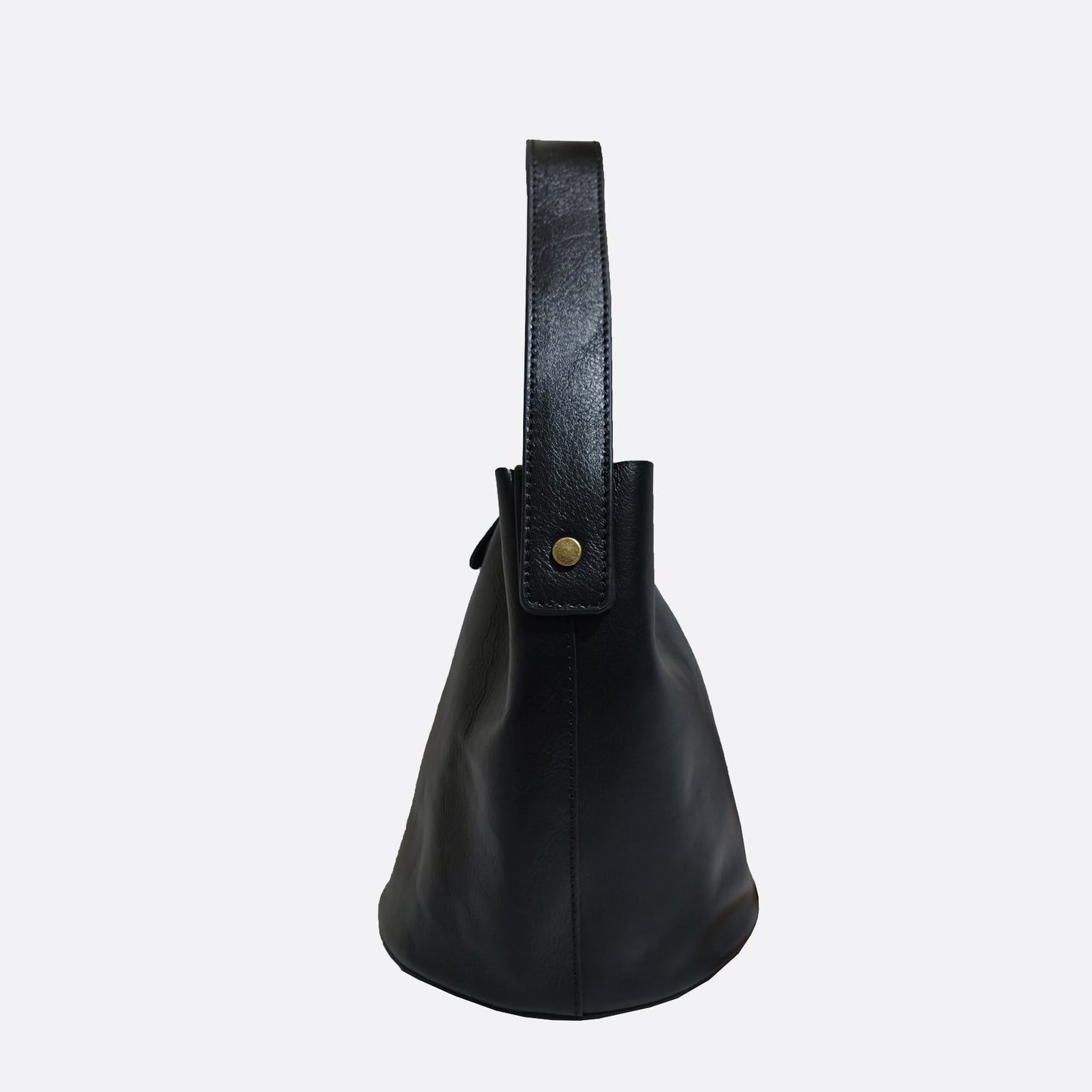 Women's genuine cowhide leather bucket bag V3